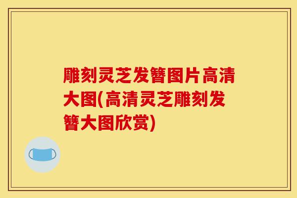 雕刻灵芝发簪图片高清大图(高清灵芝雕刻发簪大图欣赏)