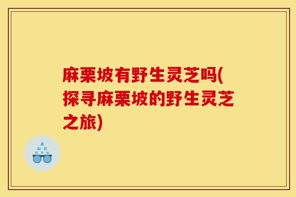 麻栗坡有野生灵芝吗(探寻麻栗坡的野生灵芝之旅)