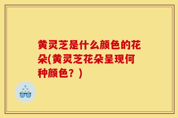 黄灵芝是什么颜色的花朵(黄灵芝花朵呈现何种颜色？)