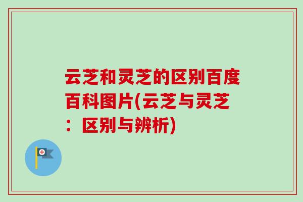 云芝和灵芝的区别百度百科图片(云芝与灵芝：区别与辨析)