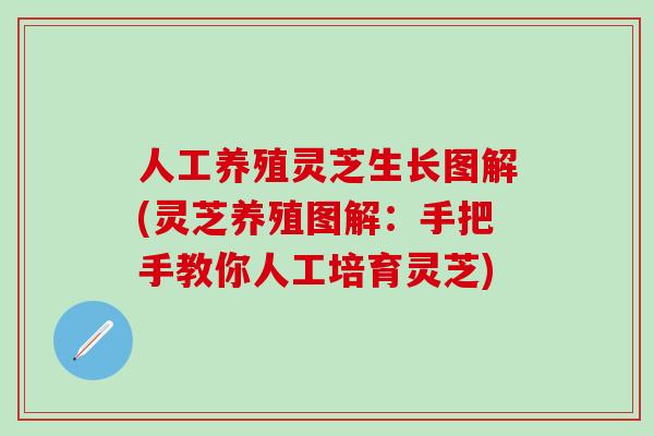 人工养殖灵芝生长图解(灵芝养殖图解：手把手教你人工培育灵芝)