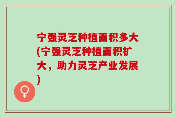 宁强灵芝种植面积多大(宁强灵芝种植面积扩大，助力灵芝产业发展)