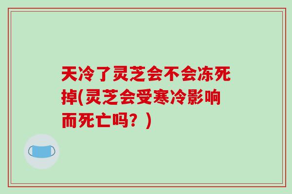 天冷了灵芝会不会冻死掉(灵芝会受寒冷影响而死亡吗？)