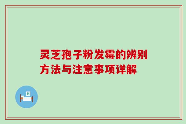灵芝孢子粉发霉的辨别方法与注意事项详解 灵芝孢子粉发霉的辨别方法与注意事项详解