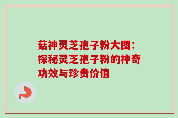 菇神灵芝孢子粉大图:探秘灵芝孢子粉的神奇功效与珍贵价值 菇神灵芝孢子粉大图:探秘灵芝孢子粉的神奇功效与珍贵价值