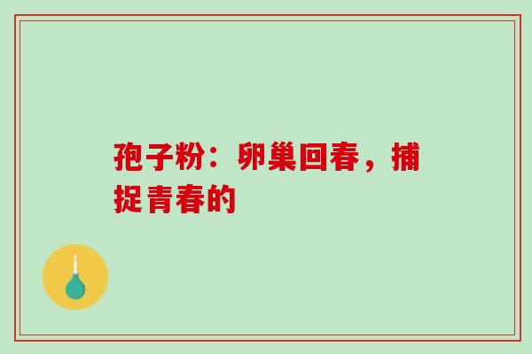 孢子粉:卵巢回春,捕捉青春的 孢子粉:卵巢回春,捕捉青春的